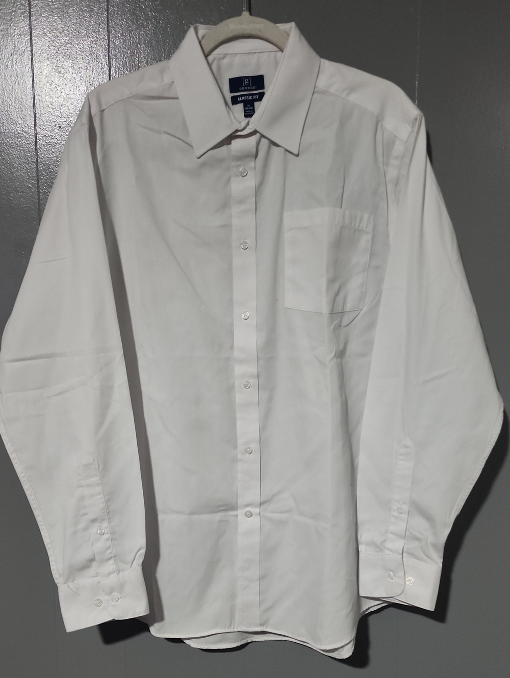 George White Men's Dress Shirt with Chest Pocket